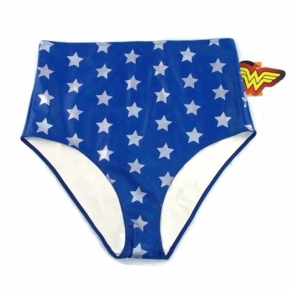 Wonder Woman Cosplay Panty NWT 1X High Waist Stars